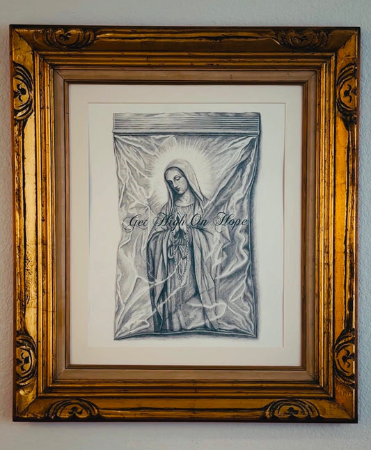 Get High On Hope Original Art Drawing